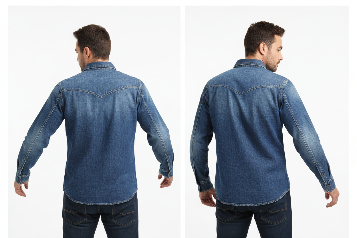 Modele w koszulach - widok z tyłu