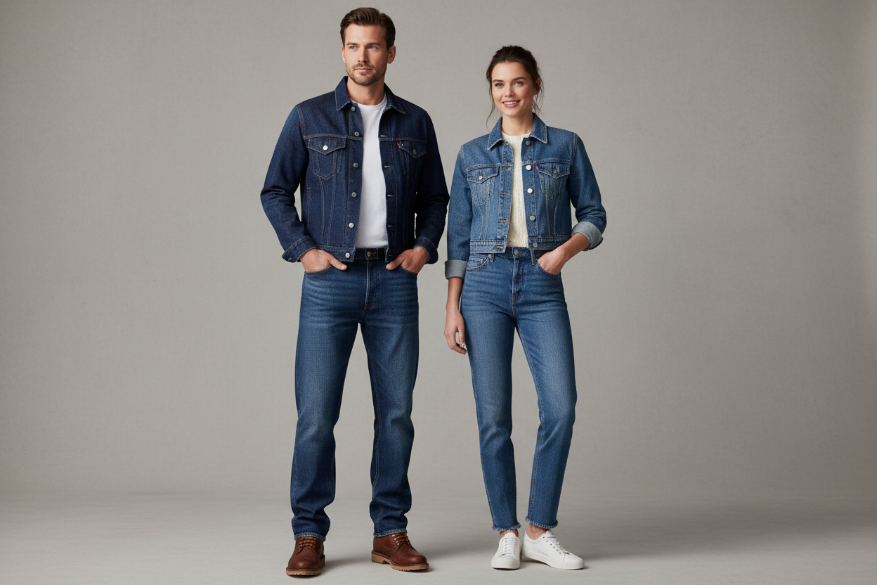 Realistic denim duo
